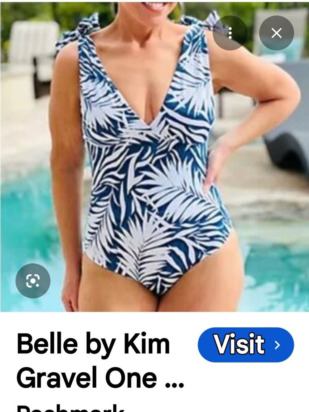 QVC Leopard Print Halter One-Piece Swimsuit - NWT Woman's